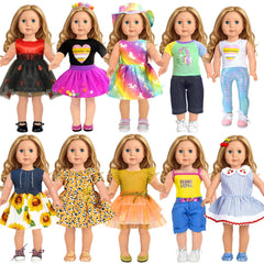 ARTST rainbow dress for 18-inch doll inspires imaginative play