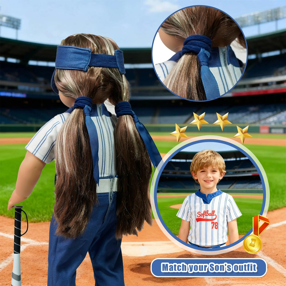 ARTST softball uniform doll outfit shoes complete the sporty look for role play