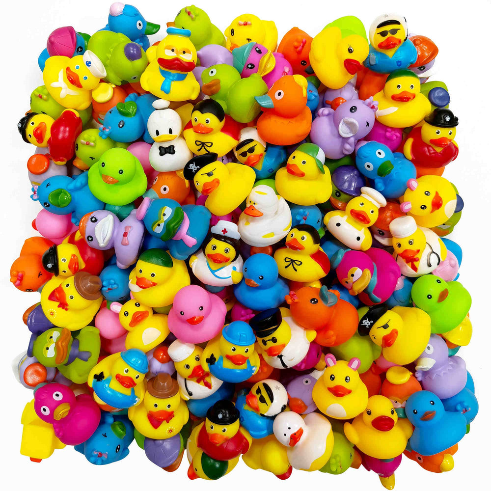 Arttyma rubber ducks assortment with colorful characters for bath time and decor