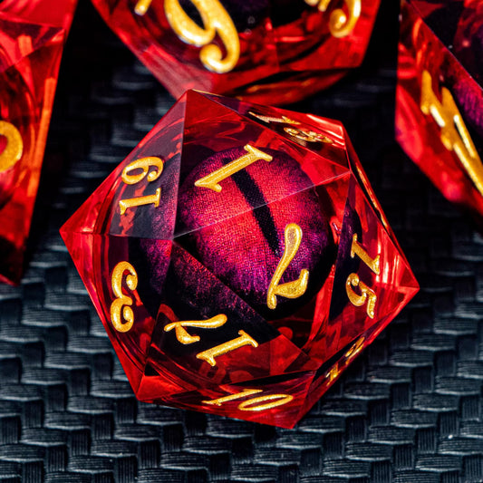 ARUOHHA Dragon Eye dice with liquid core for dramatic rolls