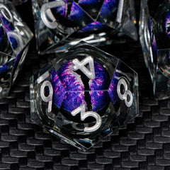 ARUOHHA gift-ready resin dice with secure metal box