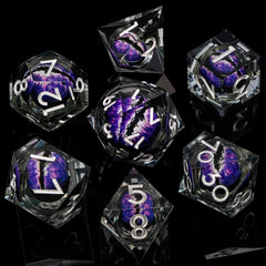 ARUOHHA sharp-edged resin dice with clear numbers for quick reads
