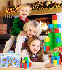 Asago building ideas manual guides kids toward new building challenges and creativity.