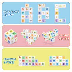 Asago ABC123 gift-ready set suitable for birthdays and classroom activities