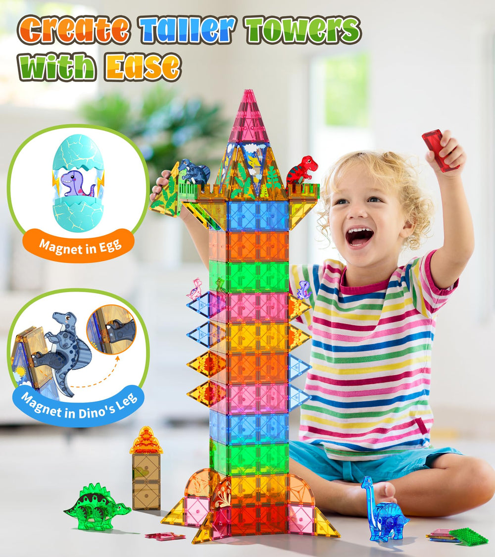 Asago magnetic blocks toddler play developing hand-eye coordination through STEM-style building