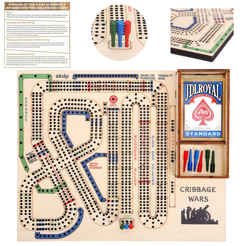 Asaint Cribbage Wars board game set for family game night and strategic play.