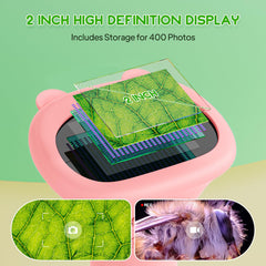 Ashfly kids microscope brightness levels enable clear images in dim light.