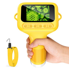 Ashfly Microscope with 2-inch screen for bright real-time observation of samples.