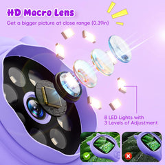 Ashfly 1080p autofocus microscope delivers sharp magnified images for curious young observers.