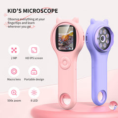 Ashfly Pink Miniscope 200x display view for clear digital observation on screen