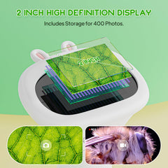 Ashfly pocket microscope with LED light for bright observations anywhere.
