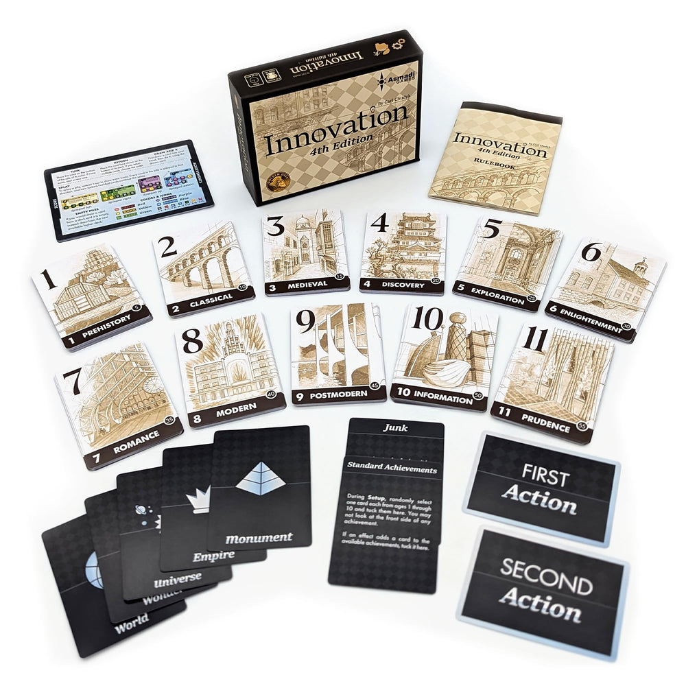 Asmadi Games Innovation 4th Edition Age 11 card expands historical options in play.