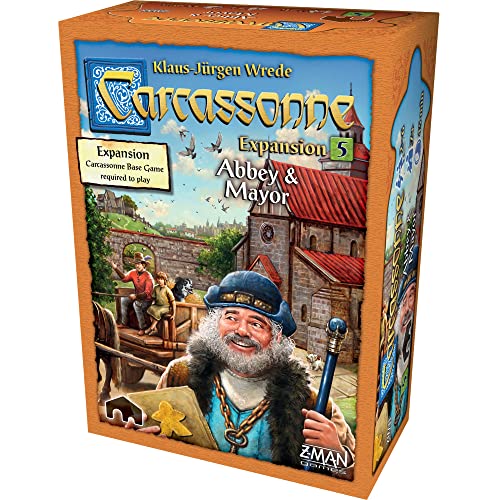 Asmodee Carcassonne Abbey and Mayor expansion land tiles highlighting new layout options