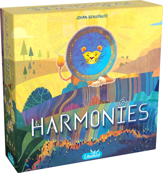 Asmodee Harmonies landscape tiles support vivid world-building and tactile play for families.