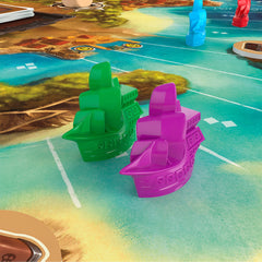 Asmodee Jamaica player pieces fit small hands and keep ages 8+ engaged