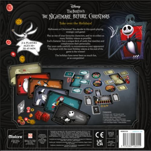 Asmodee Nightmare Before Christmas card game decks offer unique play styles for replayable sessions.