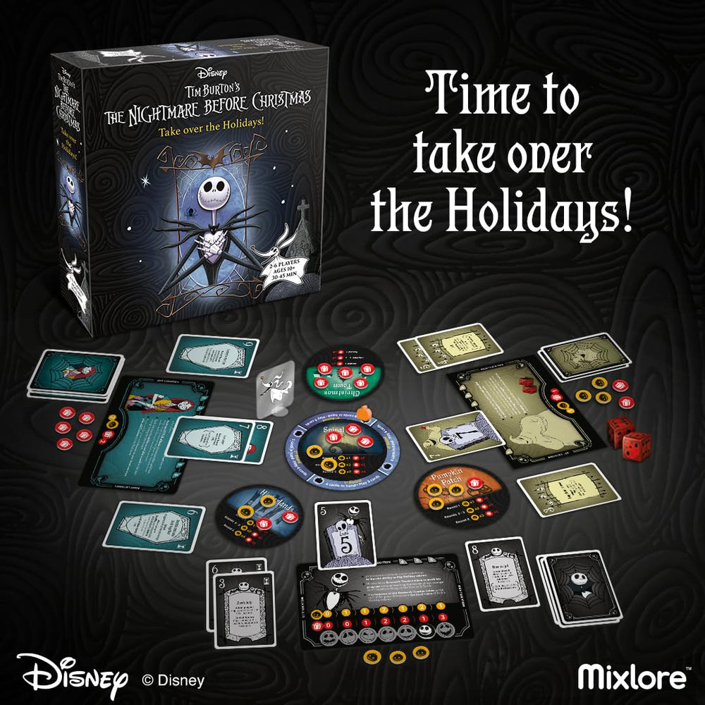 Asmodee Nightmare Before Christmas game in play promotes friendly competition and shared storytelling.