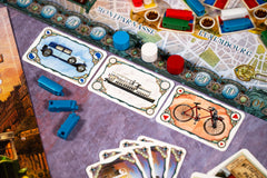 Asmodee Ticket to Ride Paris detailed buses for period authenticity