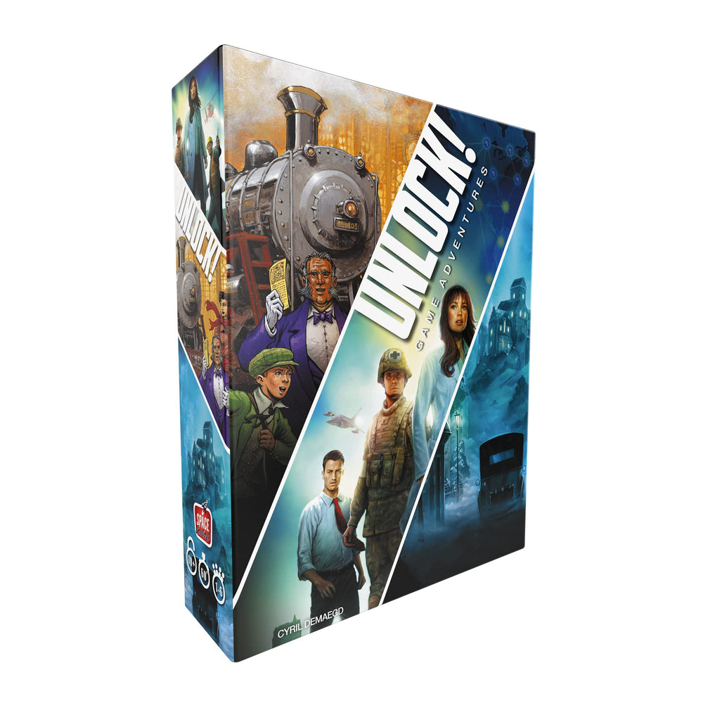 Asmodee Unlock! Game Adventures tabletop play highlights a ready-to-go family escape room experience.