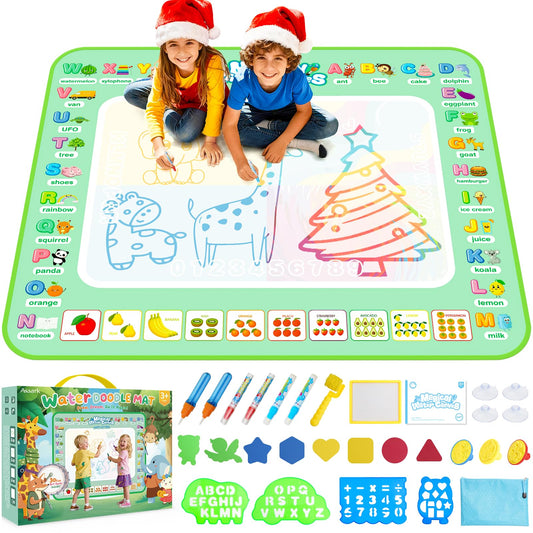 Assark Water Doodle Mat 40x32 inches offering a spacious mess-free drawing area for kids.