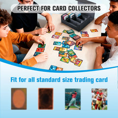 Astrell waterproof PU leather exterior protects your card collection during transport.