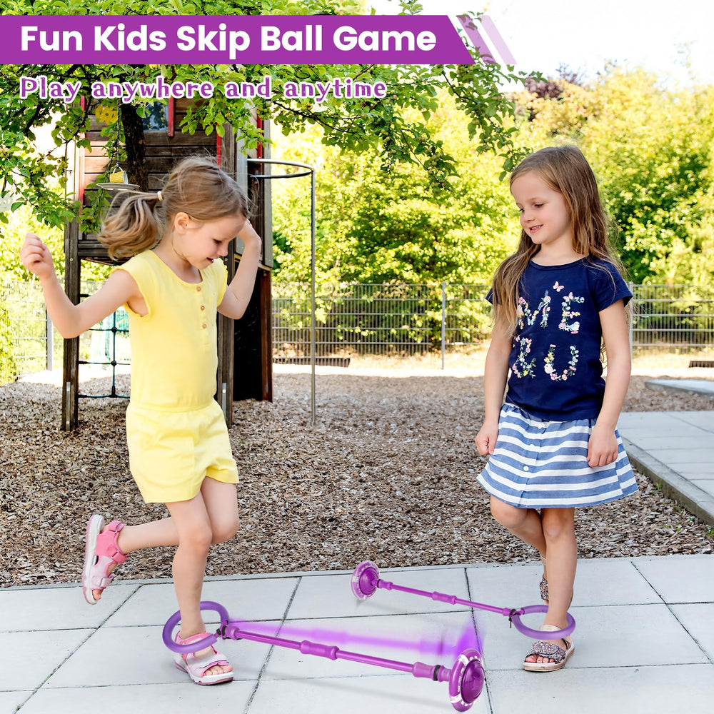 Astrell Skip Ball with flash lights highlights safe, hands-on activity without cords or charging.