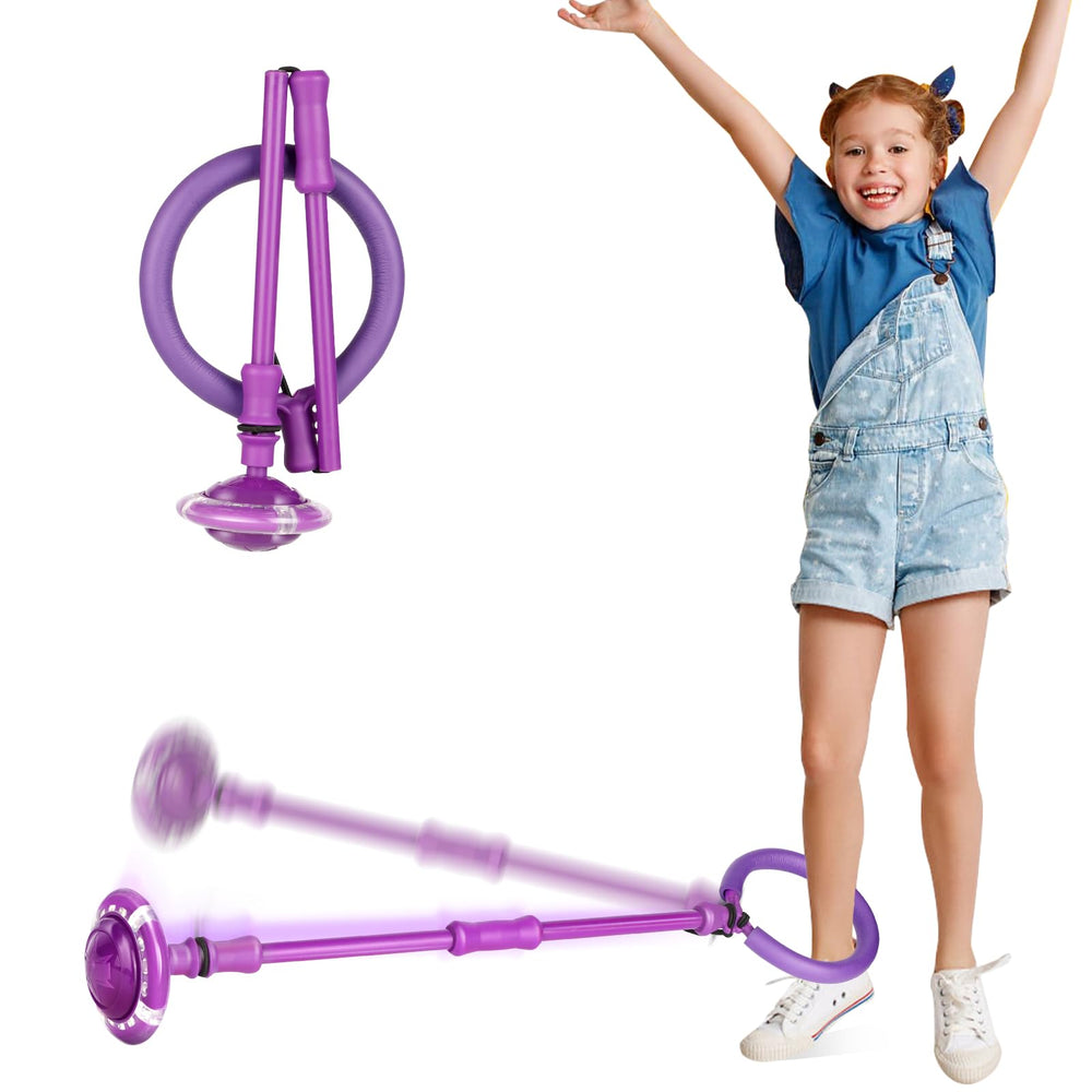 Astrell Skip Ball front view shows vibrant, battery-free coloration for engaging play sessions.