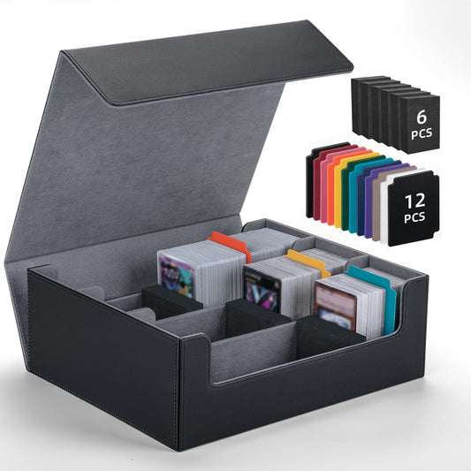 Astrell trading card storage box with 12 dividers for organized MTG decks.