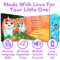 Astro Learns English front-facing speaker delivering clear songs for toddlers