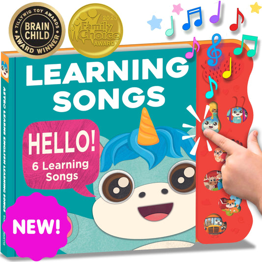 Astro Learns English learning songs cover with soothing nursery tunes for early development