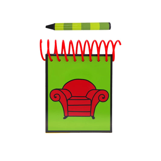 ASVP Shop STEVE notebook with red binder for on-the-go notes