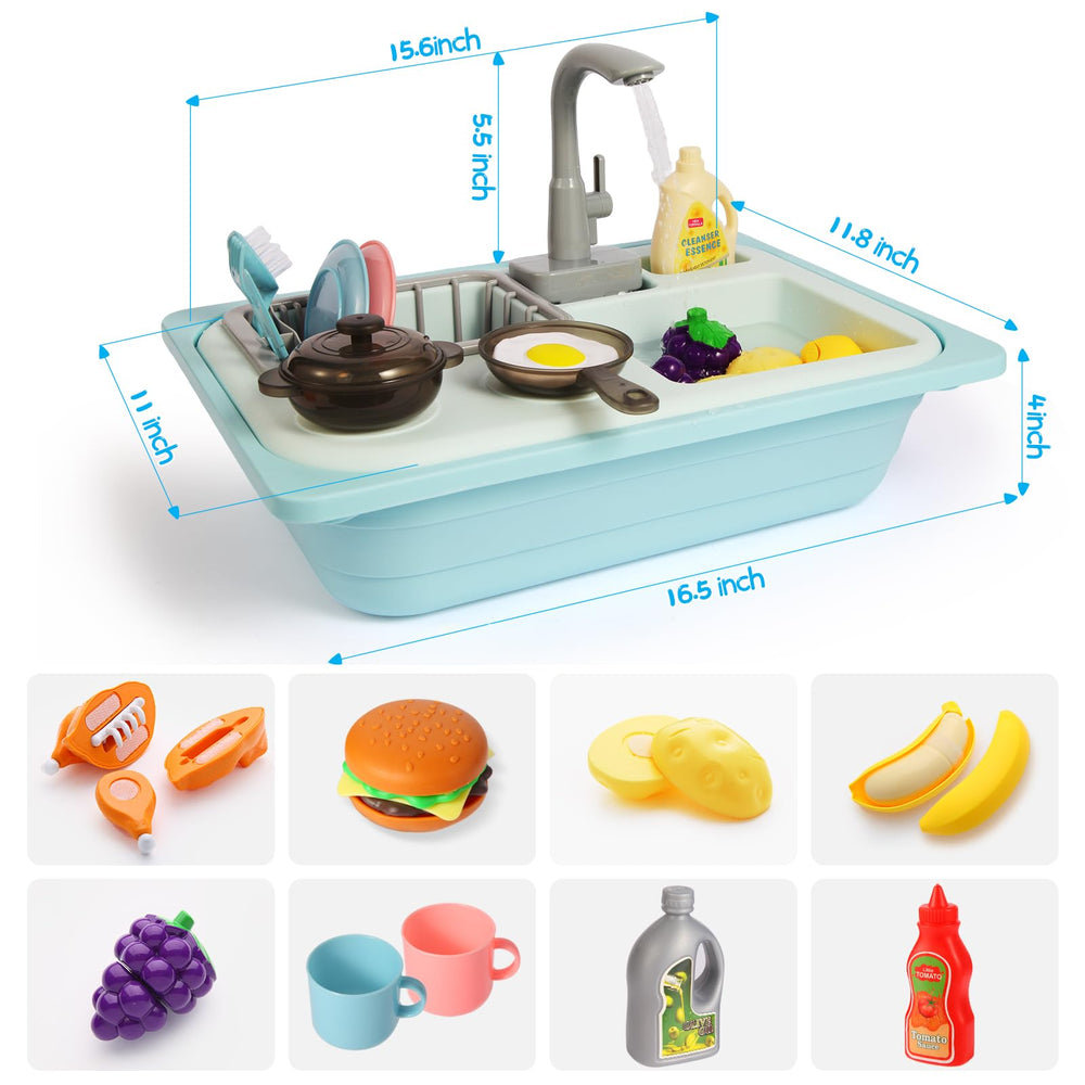 Asweets dish rack accessory enhances organized, imaginative kitchen play.