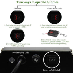 ATDAWN bubble machine with detachable handle for easy transport