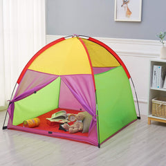 ATDAWN Rainbow play tent interior spacious 48x48 inches for 2–3 kids