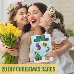 ATFUNSHOP Christmas foam stickers used to decorate festive scenes.