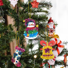 ATFUNSHOP Christmas ornaments DIY scene showing mess-free activity for mindful play.