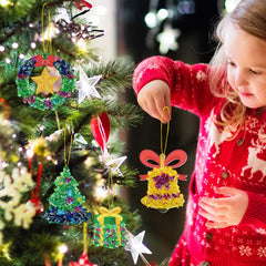 ATFUNSHOP Easy-clean tools and sturdy pieces for mess-free holiday crafts.