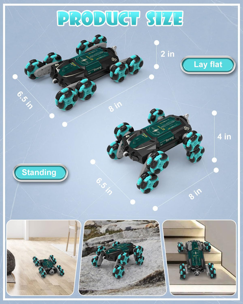 Athleria 8WD RC car gift-ready design for kids and teens