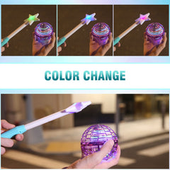 ATHLERIA green flying orb ball in hand control shows precision and easy throwing