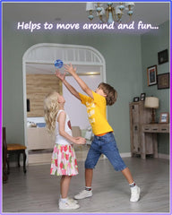 ATHLERIA Green Magic Flying Orb Ball built-in protective cage for safe indoor use.