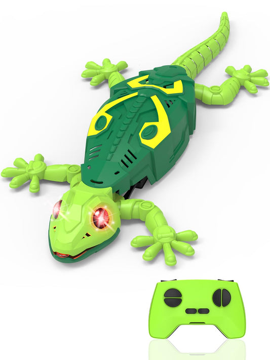 Athleria wall-climbing lizard gecko on wall for imaginative play