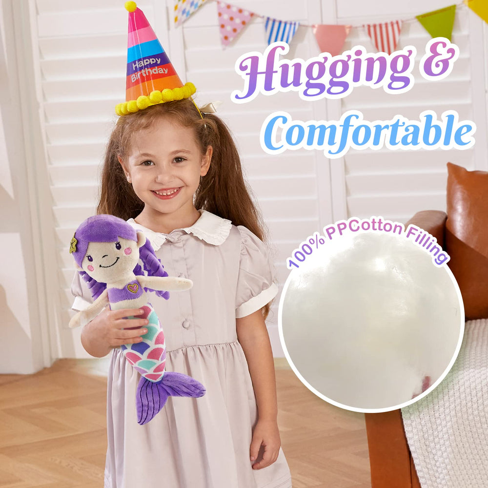 Athoinsu handcraft mermaid plush with durable stitching and kid-safe design.