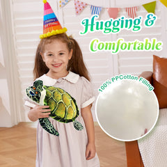 Athoinsu soft pillow sea turtle, ideal as a cozy throw pillow at bedtime.