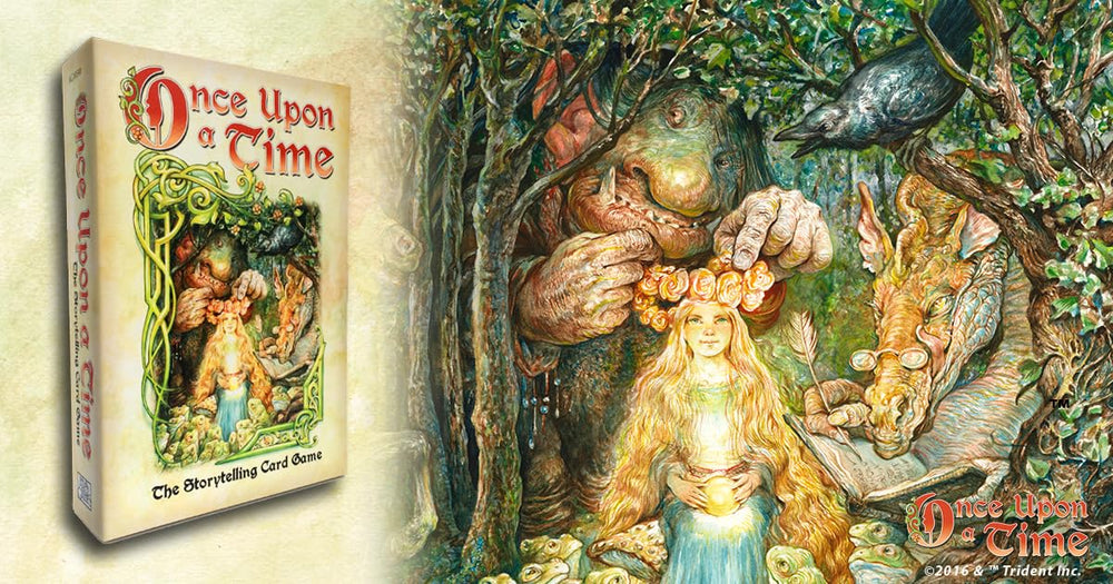 Atlas Games Once Upon A Time 3rd Edition cards spread inspiring collaborative storytelling.
