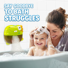 Atlasonix bath bubble machine light-up feature adds glow to bubbles