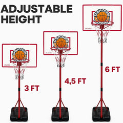 Atlasonix indoor hoop hoop and net designed for kid-friendly, hours of indoor fun.