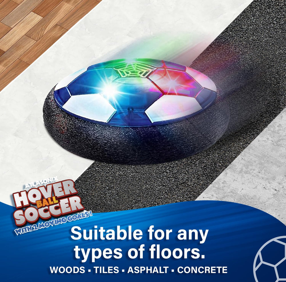 Atlasonix LED hover ball lights up during play