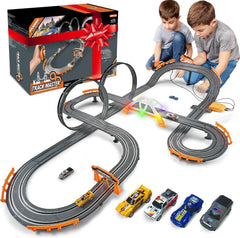 Atlasonix slot car track 360-loop layout for fast family races