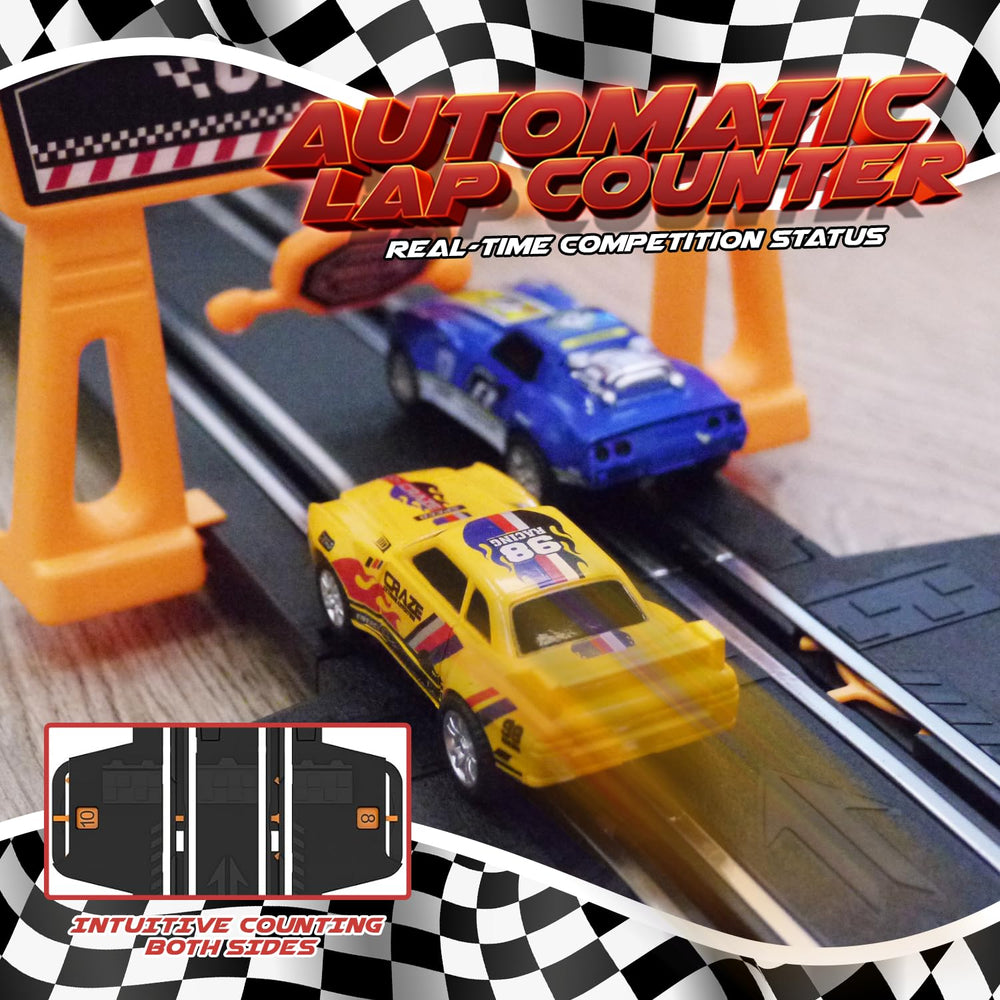 Atlasonix set includes four high-speed cars for thrilling races
