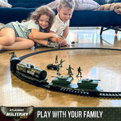 Atlasonix US Electric Express Train child-play promotes screen-free creative joy.